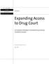 Expanding Access to Drug Court