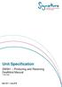 Unit Specification. DM301 Producing and Receiving Deafblind Manual Y/507/3281