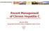 Recent Management of Chronic Hepatitis C
