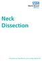 Neck Dissection. Exceptional healthcare, personally delivered