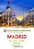 Preliminary PrograMME. 4 edition MADRID ORGANISING SECRETARIAT