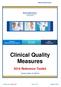 Clinical Quality Measures