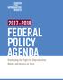 FEDERAL POLICY AGENDA. Continuing the Fight for Reproductive Rights and Access to Care