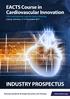 INDUSTRY PROSPECTUS. EACTS Course in Cardiovascular Innovation. 10th International Leipzig-Dallas Meeting