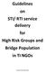 Guidelines on STI/ RTI service delivery for High Risk Groups and Bridge Population in TI NGOs