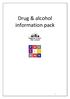 Drug & alcohol information pack
