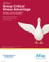Aflac Group Critical Illness Advantage INSURANCE PLAN INCLUDES BENEFITS FOR CANCER AND HEALTH SCREENING