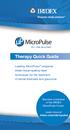 Therapy Quick Guide. Leading MicroPulse surgeons share tissue-sparing laser techniques for the treatment of retinal disorders and glaucoma