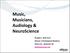 Music, Musicians, Audiology & NeuroScience