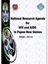 NATIONAL RESEARCH AGENDA FOR HIV
