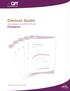 Clinical Guide. Paediatrics. Clinical experience with QuantiFERON -TB Gold. Cellestis Clinical Guide series