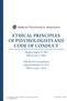 ETHICAL PRINCIPLES OF PSYCHOLOGISTS AND CODE OF CONDUCT