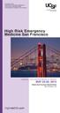 High Risk Emergency Medicine San Francisco