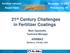 21 st Century Challenges in Fertilizer Coatings