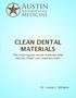 CLEAN DENTAL MATERIALS