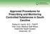 Approved Procedures for Prescribing and Monitoring Controlled Substances in South Carolina