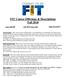 FIT Course Offerings & Descriptions Fall 2018