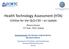 Health Technology Assessment (HTA)