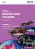 Exemplar 3: AS LEVEL Exemplar Candidate Work DRAMA AND THEATRE. AS Level portfolio for a performance of Metamorphosis.