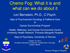 Chemo Fog: What it is and what can we do about it