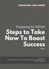 Steps to Take Now To Boost Success