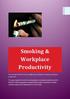 Smoking & Workplace Productivity