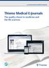 Thieme Medical E-Journals