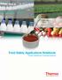Nitrate/Nitrite Sulfi te. Food Safety Applications Notebook Food Additive Contaminants