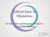 Critical Care in Obstetrics: An Innovative and Integrated Model for Learning the Essentials