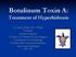 Botulinum Toxin A: Treatment of Hyperhidrosis