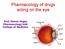 Pharmacology of drugs acting on the eye. Prof. Hanan Hagar Pharmacology Unit College of Medicine