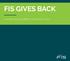 FIS GIVES BACK A review of giving efforts across FIS in 2017