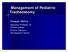 Management of Pediatric Tracheostomy