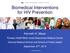 Biomedical Interventions for HIV Prevention