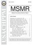 MSMR USACHPPM. Medical Surveillance Monthly Report. Table of Contents. VOL. 03 NO. 03 April 1997