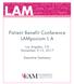 Patient Benefit Conference LAMposium L A
