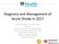 Diagnosis and Management of Acute Stroke in 2017