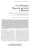The Contingent Magnetic Variation in Migraine