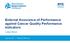 External Assurance of Performance against Cancer Quality Performance Indicators