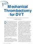 Mechanical Thrombectomy for DVT