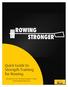 Quick Guide to Strength Training for Rowing. Excerpts from the Rowing Stronger E-Book and RowingStronger.com. made with