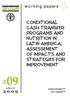 #09. conditional cash transfer programs and nutrition in latin america: assessement of impacts and strategies for improvement.
