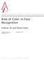 Role of Color in Face Recognition