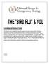 2006 COURSE TITLE: THE BIRD FLU AND YOU