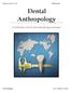 Volume 30, Issue 01, 2017 ISSN Dental Anthropology. A Publication of the Dental Anthropology Association