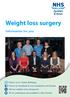Weight loss surgery. Follow us on Find us on Facebook at