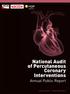 National Audit of Percutaneous Coronary Interventions. Annual Public Report. Title