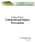 Evidence Review: Unintentional Injury Prevention