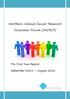 Northern Ireland Cancer Research. Consumer Forum (NICRCF) The First Year Report