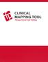 CLINICAL MAPPING TOOL. Therapy Clinical Care Pathway